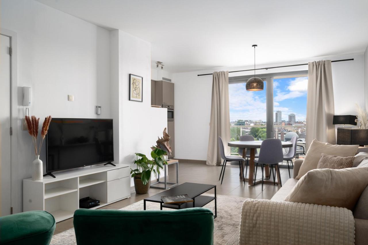 Shs Homes-Luxe Highrise, 2 Bedrooms, Kitchen, Free Parking, Stunning View, Large Tarrasse, Workspace Hasselt Exteriér fotografie